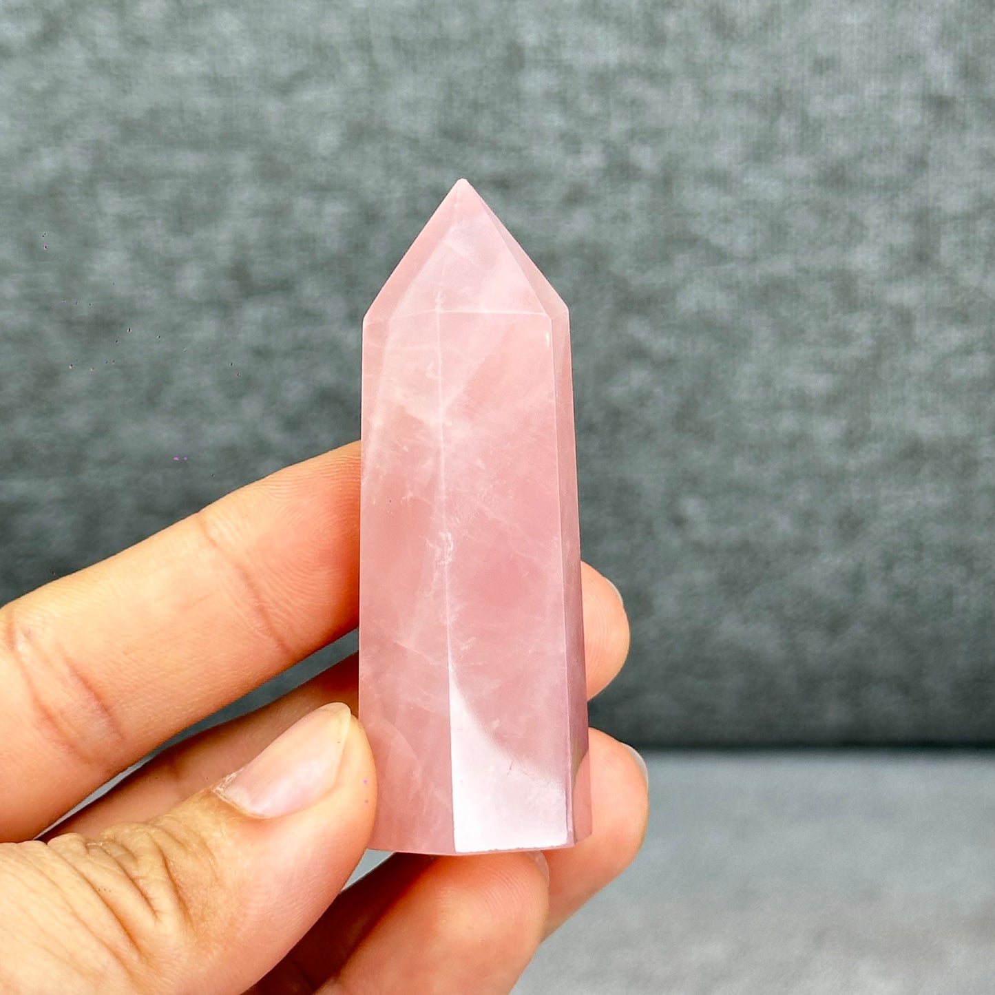 Natural Rose Quartz Tower