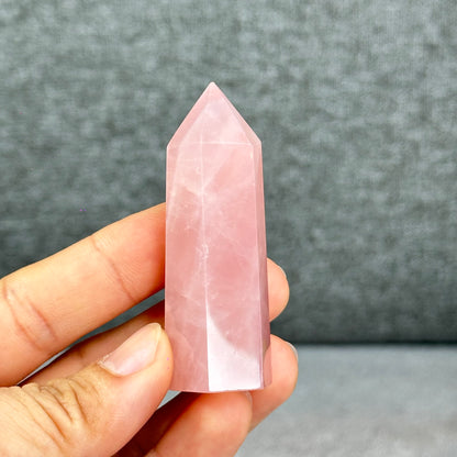Natural Rose Quartz Tower