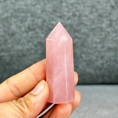 Natural Rose Quartz Tower