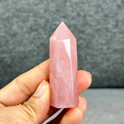 Natural Rose Quartz Tower