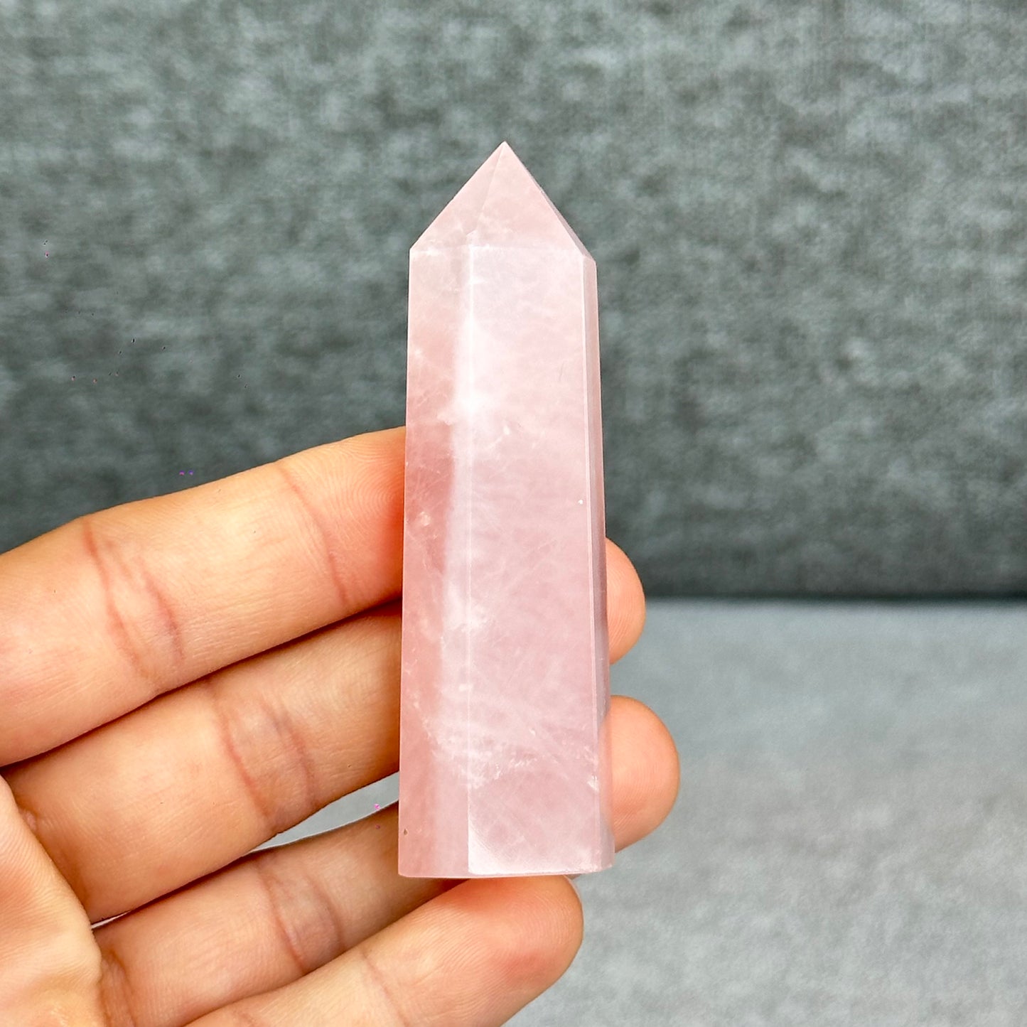 Natural Rose Quartz Tower