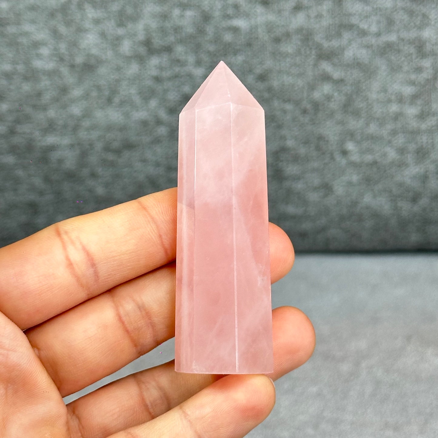 Natural Rose Quartz Tower