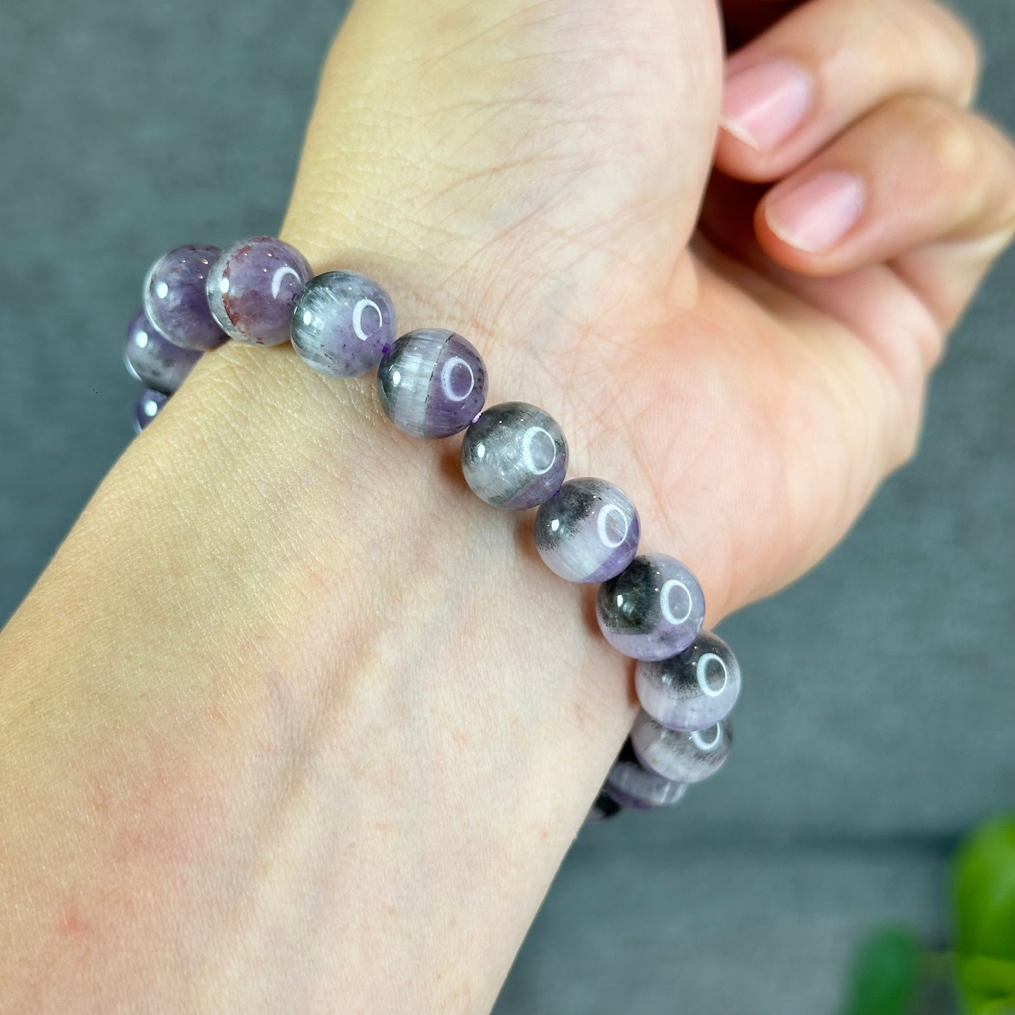 Natural Auralite Bracelet Size 10.3 mm