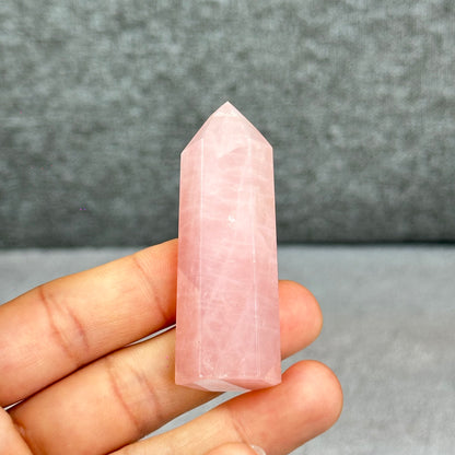 Natural Rose Quartz Tower