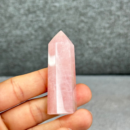 Natural Rose Quartz Tower