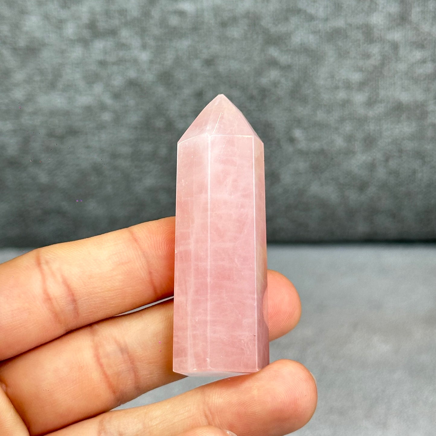 Natural Rose Quartz Tower