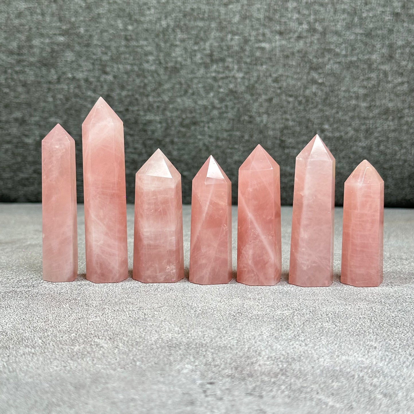 Natural Rose Quartz Tower