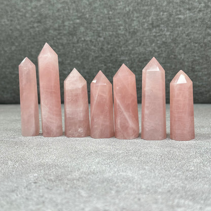 Natural Rose Quartz Tower