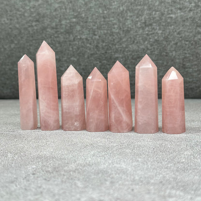 Natural Rose Quartz Tower