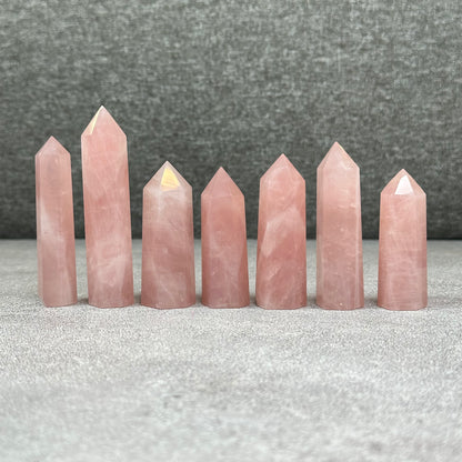 Natural Rose Quartz Tower