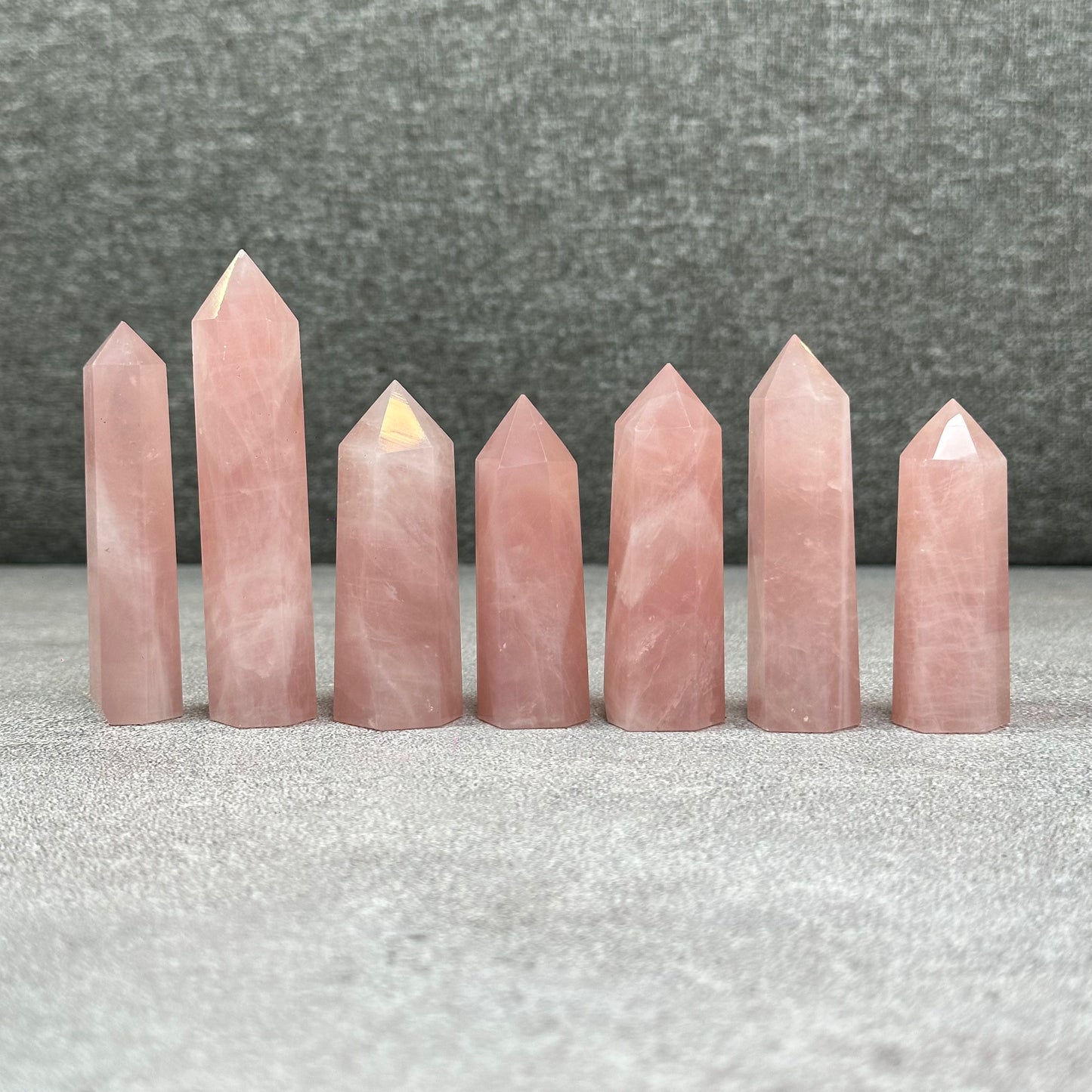 Natural Rose Quartz Tower