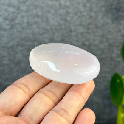 Rose Quartz Palm Stone