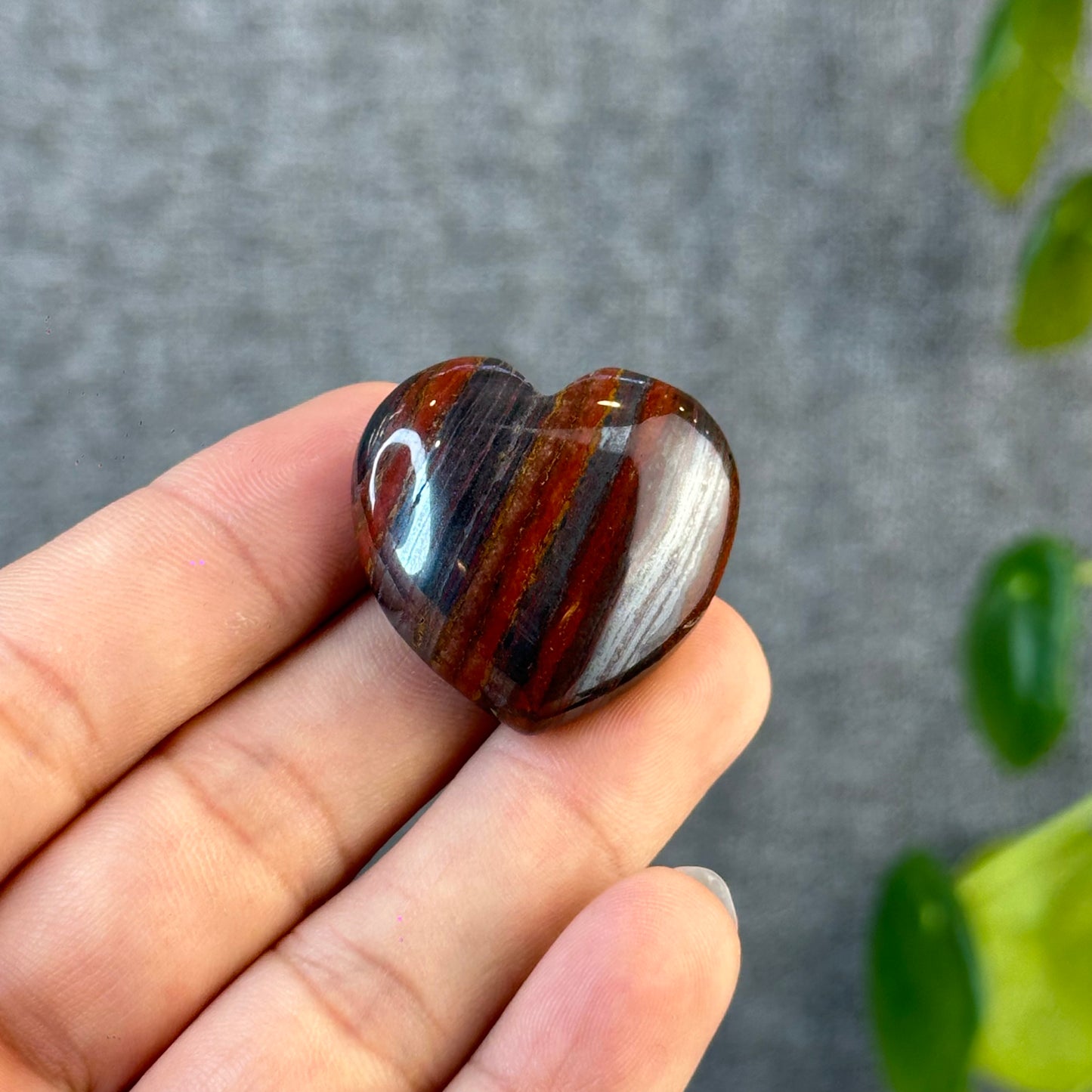 Iron Tiger Eye Heart