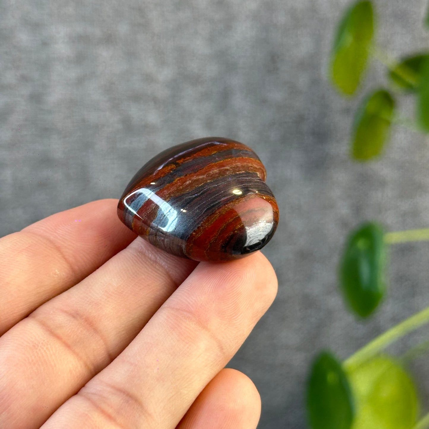 Iron Tiger Eye Heart