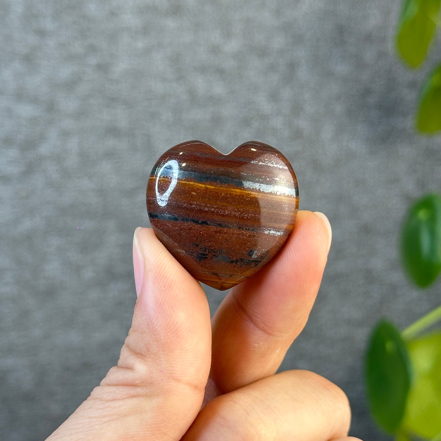 Iron Tiger Eye Heart