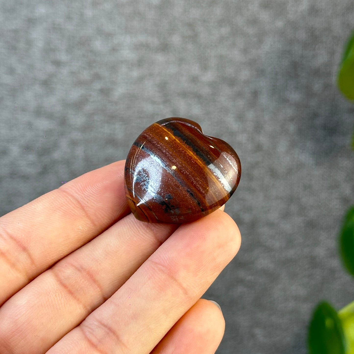 Iron Tiger Eye Heart