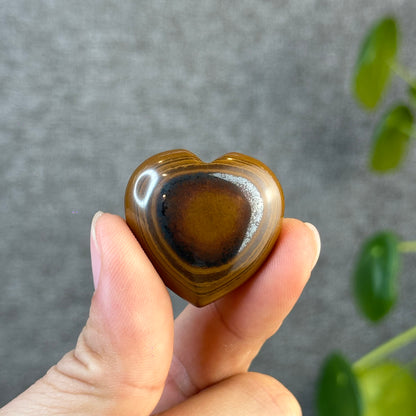 Iron Tiger Eye Heart