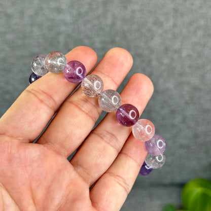 Natural Super 7 Bracelet Size 11.5 mm