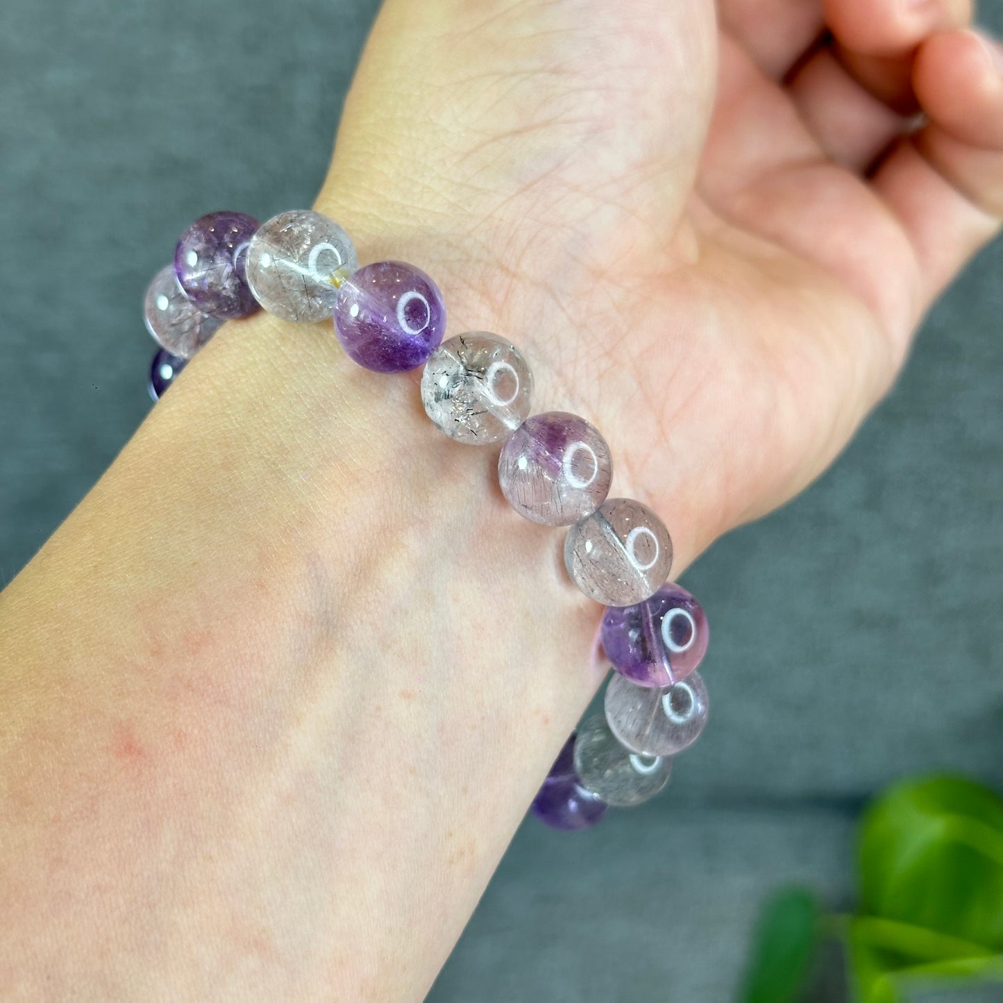 Natural Super 7 Bracelet Size 11.5 mm
