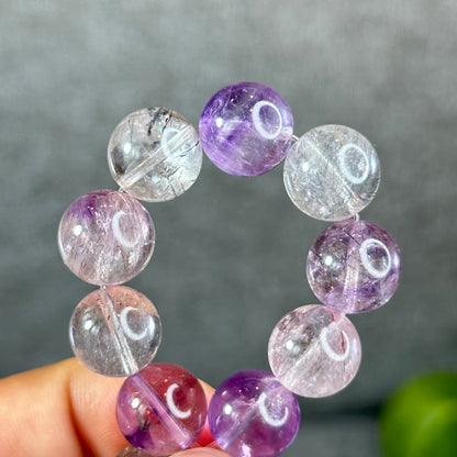 Natural Super 7 Bracelet Size 11.5 mm