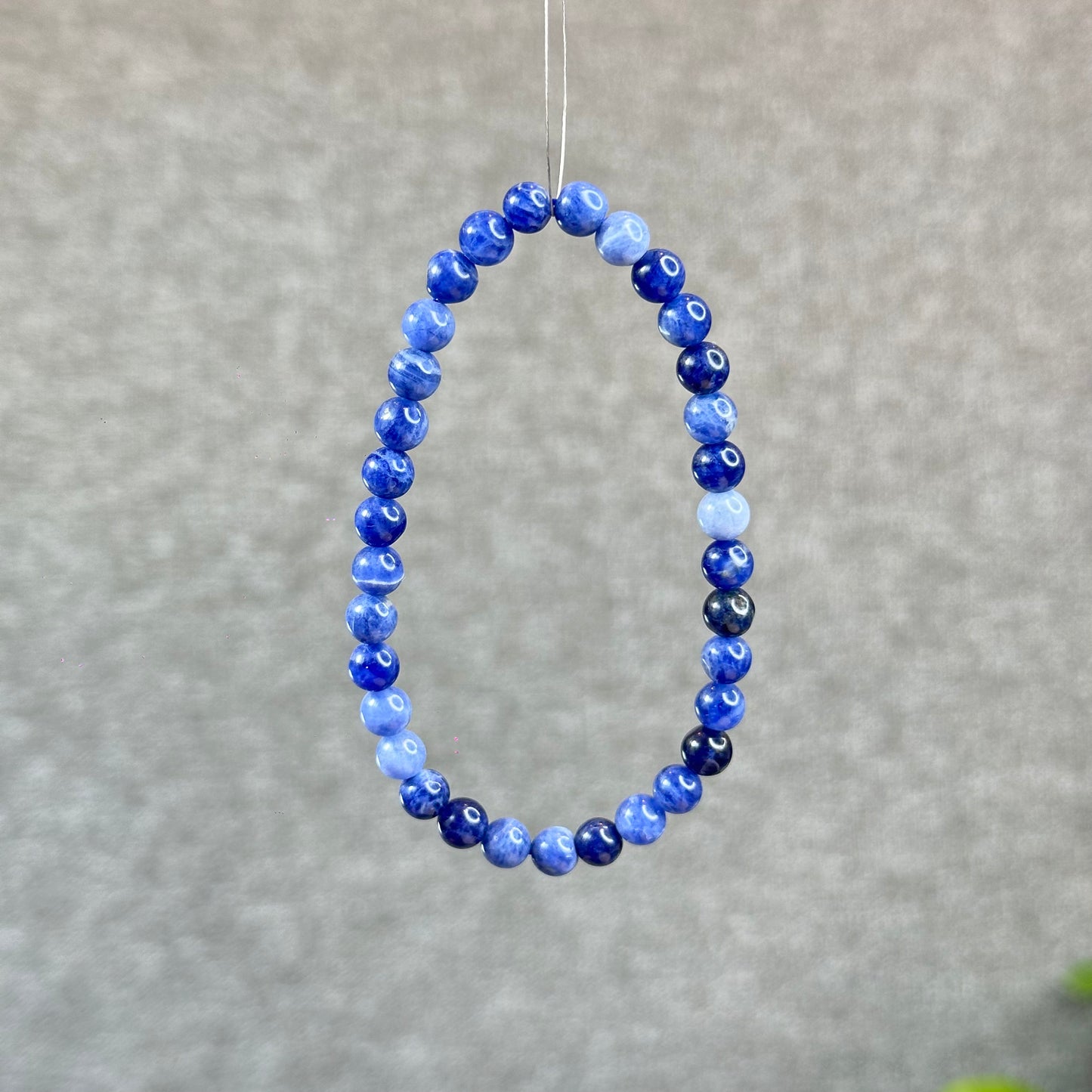 Natural Blue Sodalite Bracelet Size 6 mm