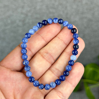Natural Blue Sodalite Bracelet Size 6 mm