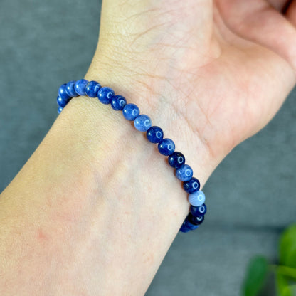 Natural Blue Sodalite Bracelet Size 6 mm