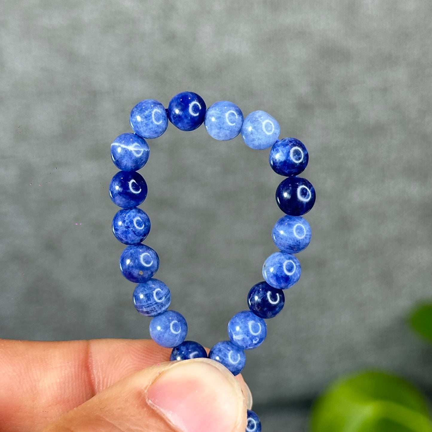 Natural Blue Sodalite Bracelet Size 6 mm