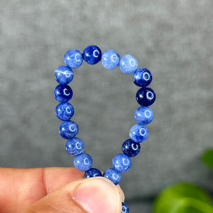 Natural Blue Sodalite Bracelet Size 6 mm