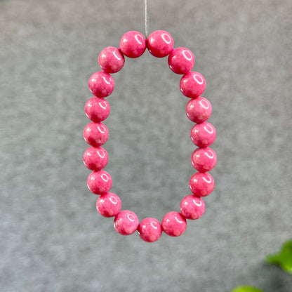 Bracelet Rhodonite Rose Taille 10 mm
 Madagascar