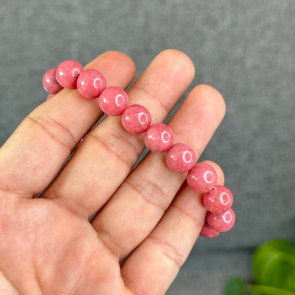 Bracelet Rhodonite Rose Taille 10 mm
 Madagascar