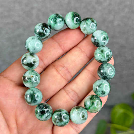 Apple Green Son Thuy Jadeite Jade Bracelet Size 12.5-13 mm