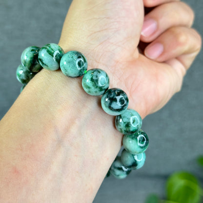 Apple Green Son Thuy Jadeite Jade Bracelet Size 12.5-13 mm
