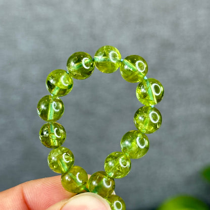 Natural Peridot  Bracelet Size 8 mm