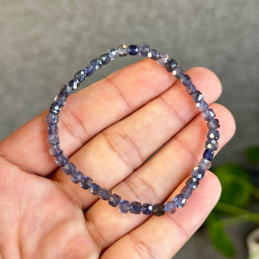 Natural Lolite Bracelet Size 4 mm