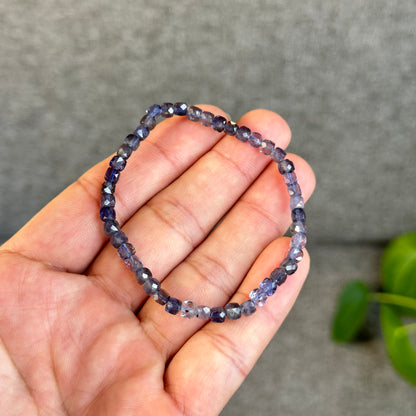 Natural Lolite Bracelet Size 4 mm