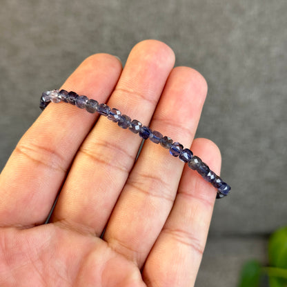 Natural Lolite Bracelet Size 4 mm