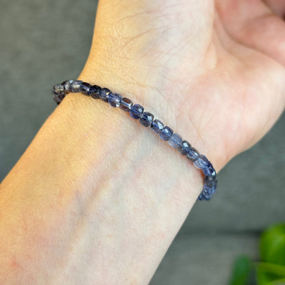 Natural Lolite Bracelet Size 4 mm