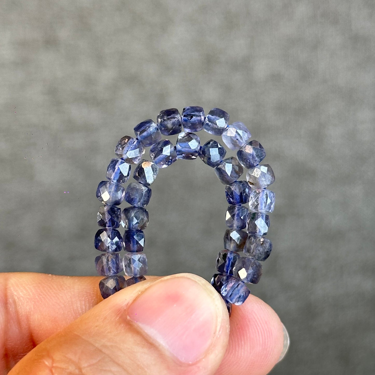 Natural Lolite Bracelet Size 4 mm