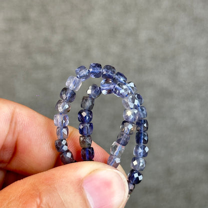 Natural Lolite Bracelet Size 4 mm