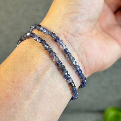 Natural Lolite Bracelet Size 4 mm