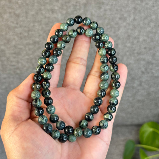 Bracelet triple tour Kambaba Jasper Taille 8,5 mm