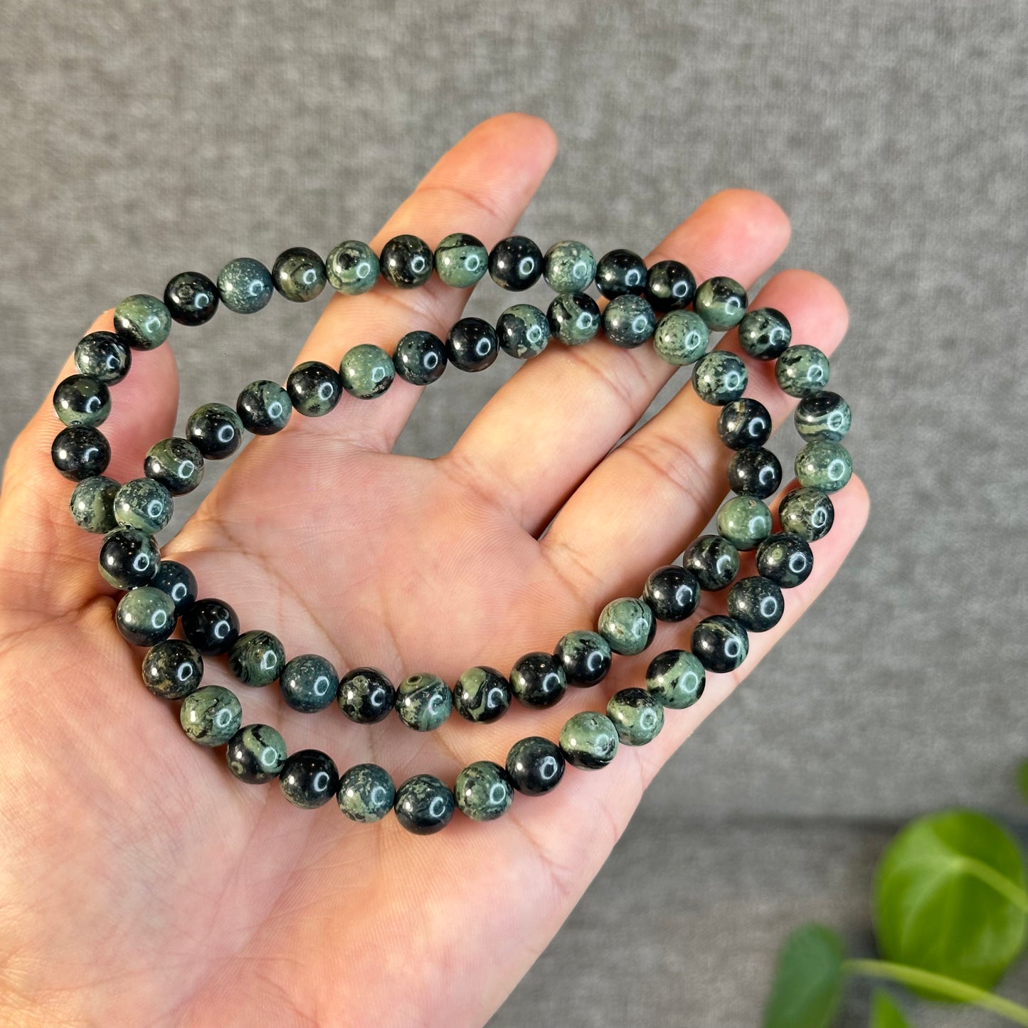 Bracelet triple tour Kambaba Jasper Taille 8,5 mm