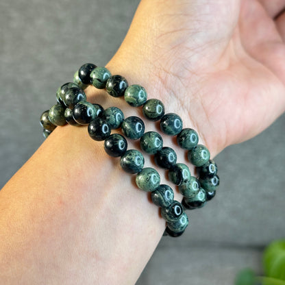 Bracelet triple tour Kambaba Jasper Taille 8,5 mm