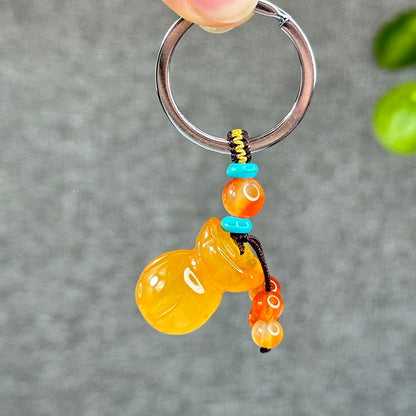 Natural Golden Money Bag Agate Accessory