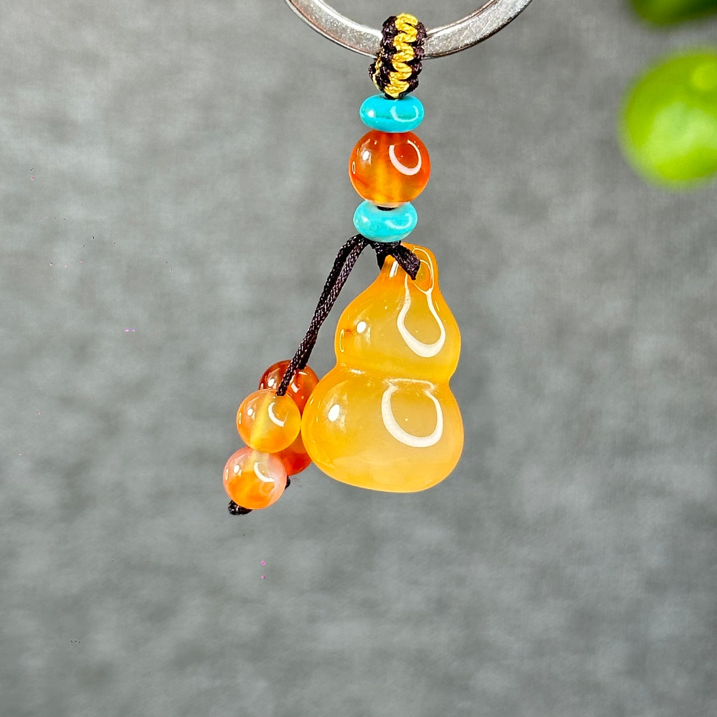 Natural Golden Ho Lo Agate Accessory