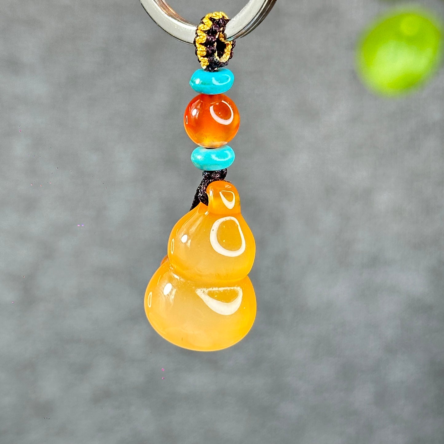 Natural Golden Ho Lo Agate Accessory