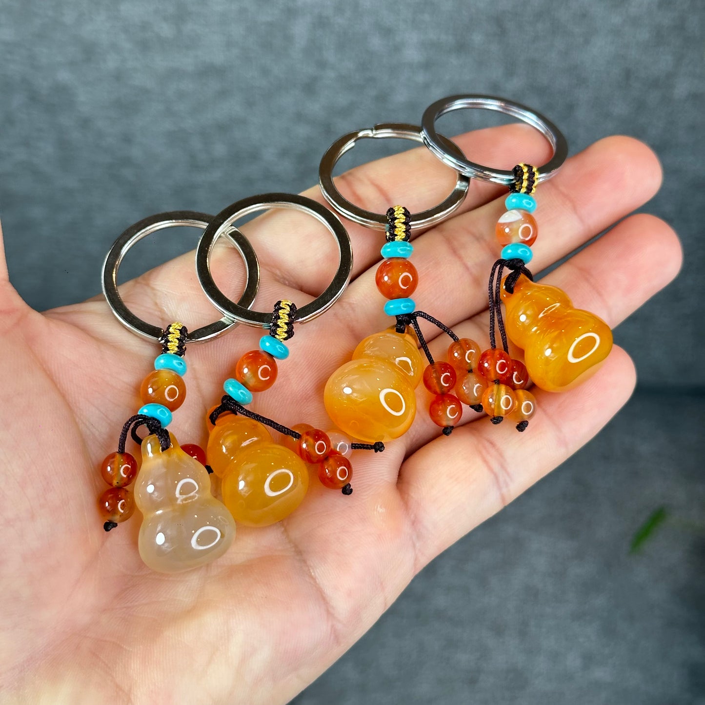 Natural Golden Ho Lo Agate Accessory