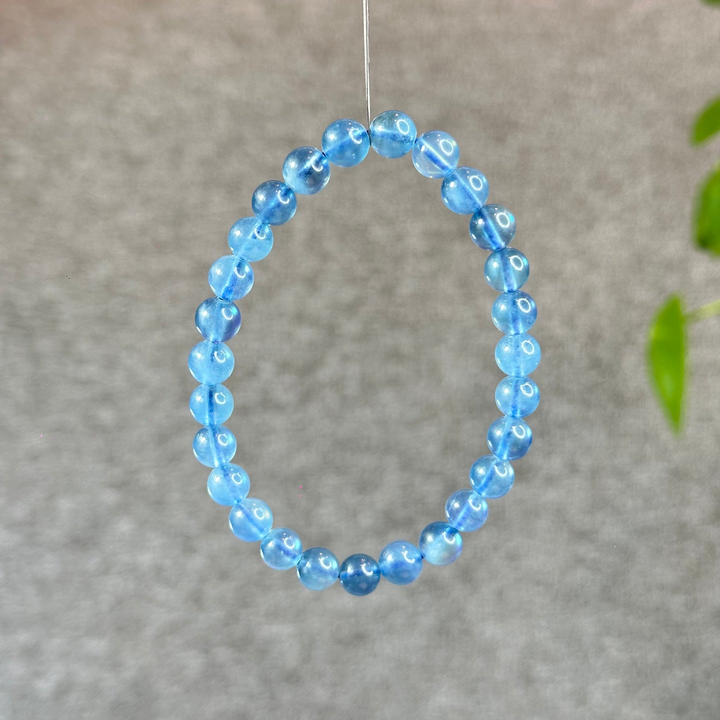 Natural Aquamarine Bracelet Size 7.2 mm