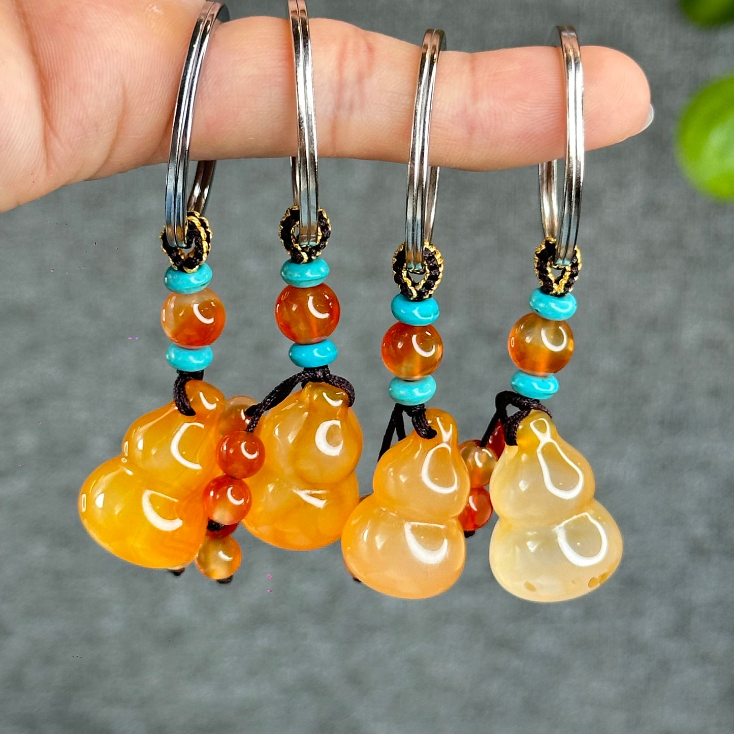 Natural Golden Ho Lo Agate Accessory